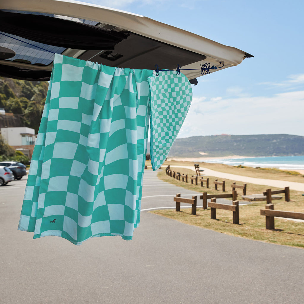 dock and bay towels beach