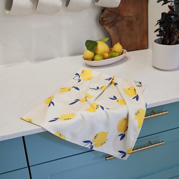 dock and bay tea towel