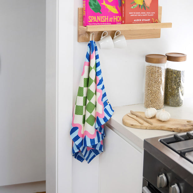 dock and bay tea towel