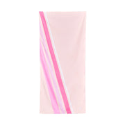pink and white cooling towel sporty print