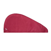 dark red solid colour quick dry hair wrap