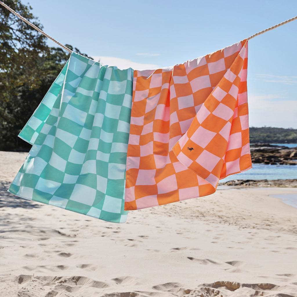 dock and bay towels beach