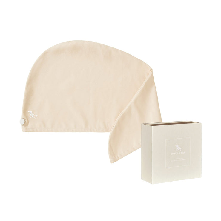 Dock & Bay Hair Wrap - Quick Dry Hair Towel - Bali Beige - Outlet