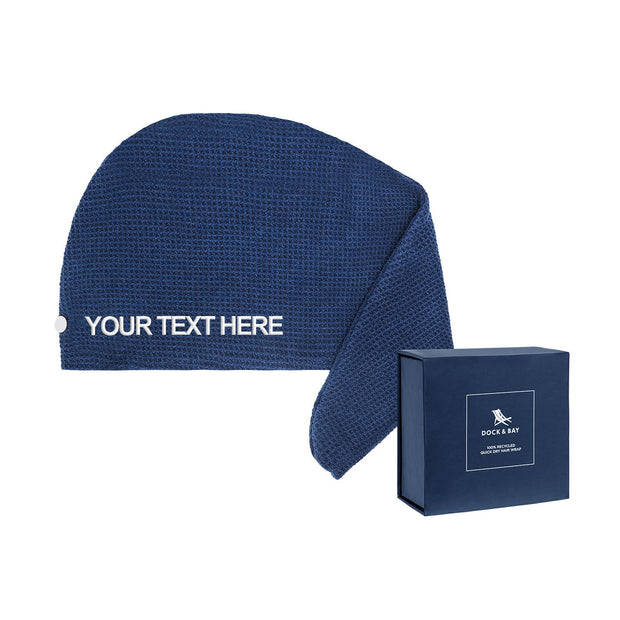 Dock & Bay Hair Wraps - Nautical Navy - Customized Embroidery Personalized for You - Outlet