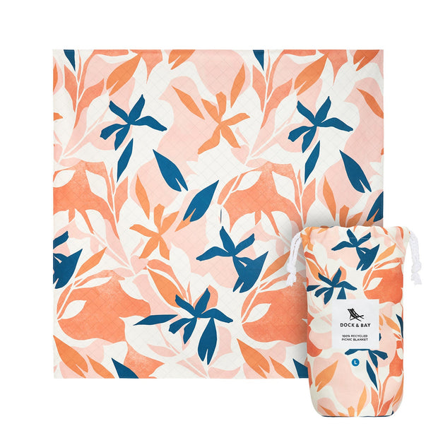 Dock & Bay Picnic Blanket - Terracotta Tropics - Outlet