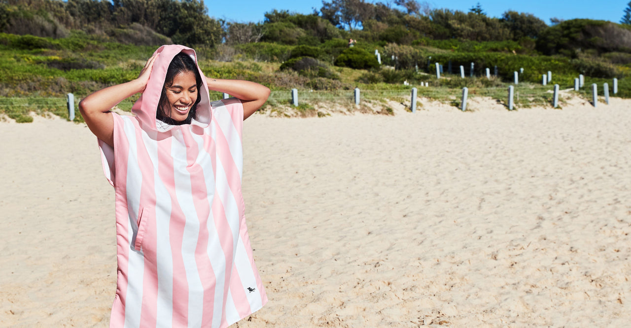 Dock & Bay Poncho - Adults - Malibu Pink Outlet