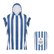 Dock & Bay Poncho - Adults - Whitsunday Blue - Customized Embroidery Personalized for You