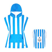 Dock & Bay Poncho - Kids - Bondi Blue - Customized Embroidery Personalized for You