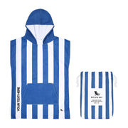 Dock & Bay Poncho Kids - Whitsunday Blue - Customized Embroidery Personalized for You