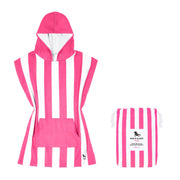 Kids Poncho - Quick Dry Hooded Towel - Phi Phi Pink - Outlet