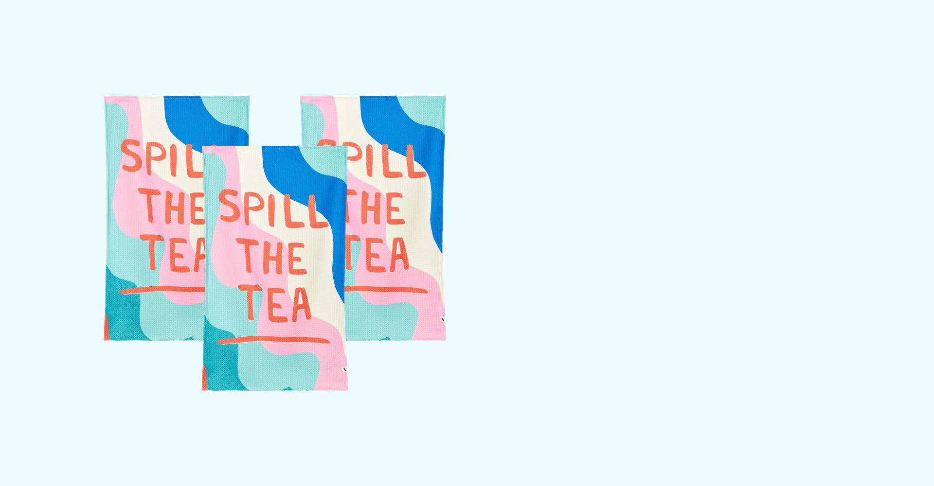 Dock & Bay Tea Towel - Spill The Tea (Set of 3)