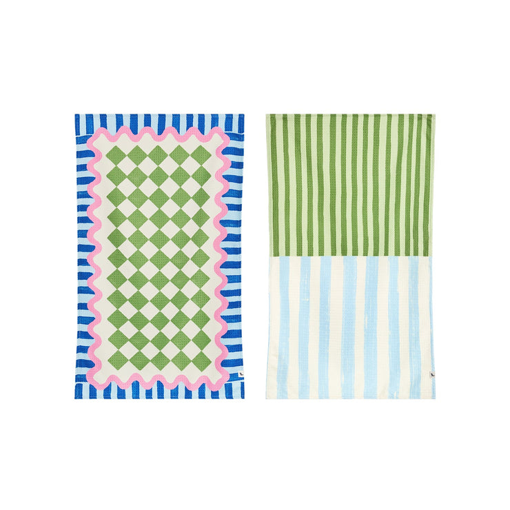 Dock & Bay Tea Towels - Cool Marble (Set of 2)