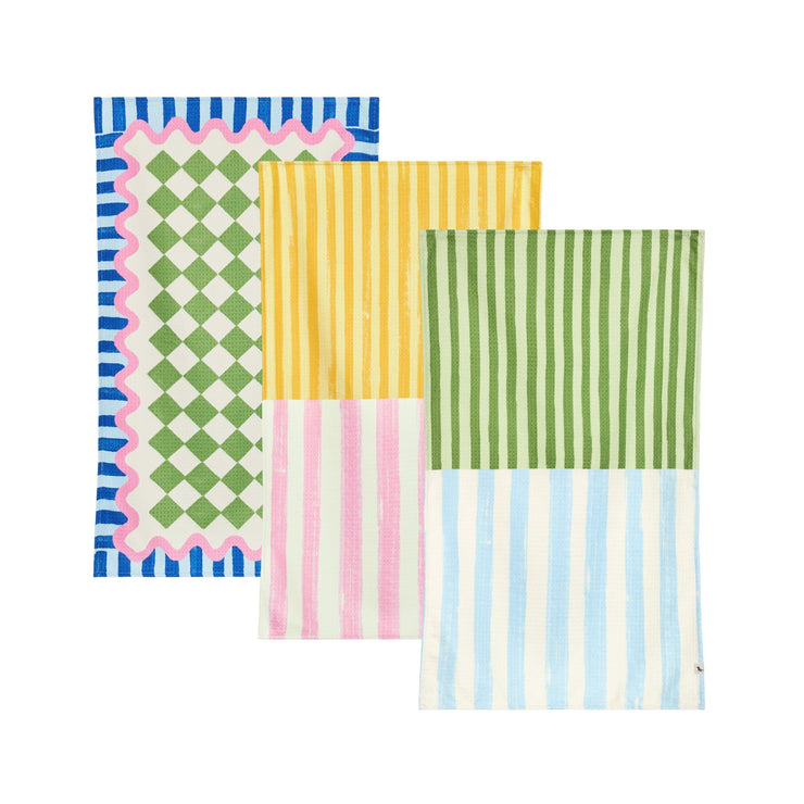 Dock & Bay Tea Towels - Zesty Check (Set of 3)