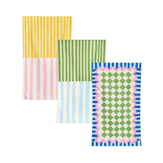 Dock & Bay Tea Towel - Zesty Check