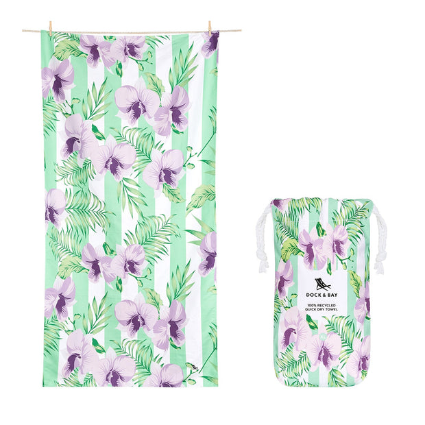 Dock & Bay Quick Dry Towel - Orchid Utopia - Outlet