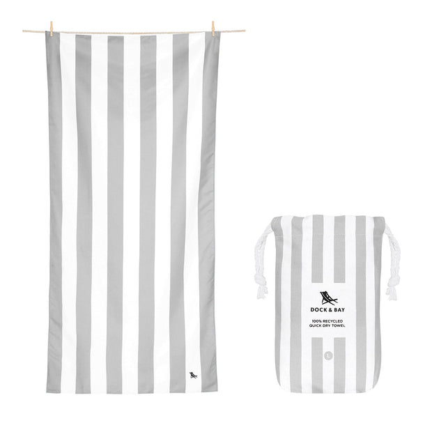 Dock & Bay Kids Beach Towel - Goa Grey