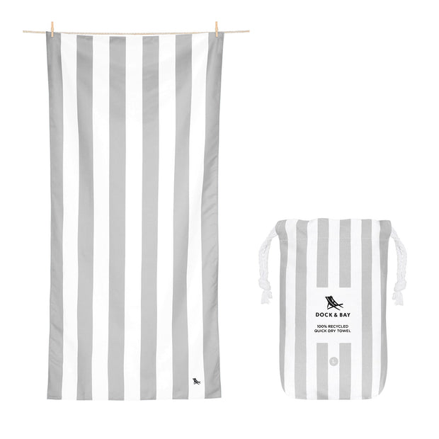 Dock & Bay Kids Beach Towel - Goa Grey