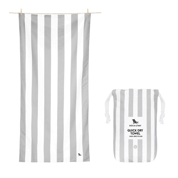Dock & Bay Kids Beach Towel - Goa Grey