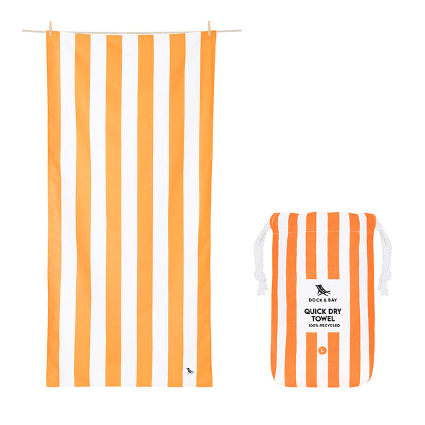 Dock & Bay Quick Dry Towel - Ipanema Orange