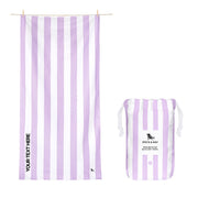 Dock & Bay Quick Dry Towel - Lombok Lilac - Customized Embroidery Personalized for You
