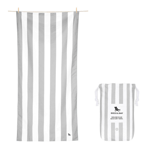 Dock & Bay Kids Beach Towel - Goa Grey