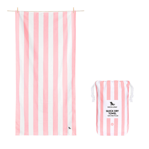 Dock & Bay Quick Dry Towel - Malibu Pink - Outlet