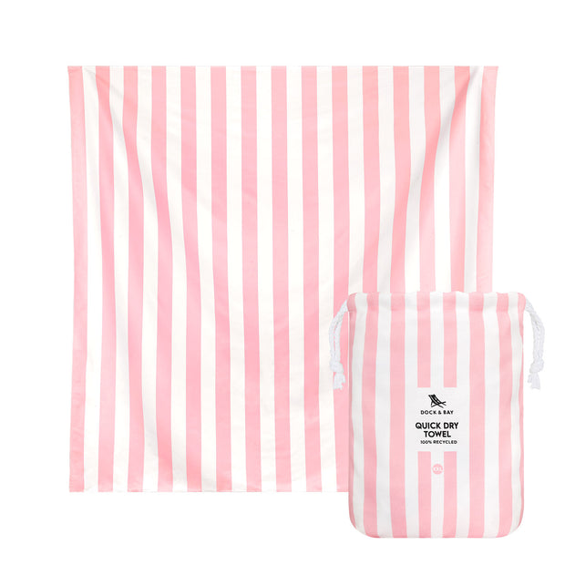 Dock & Bay Quick Dry Towel - Malibu Pink - Outlet