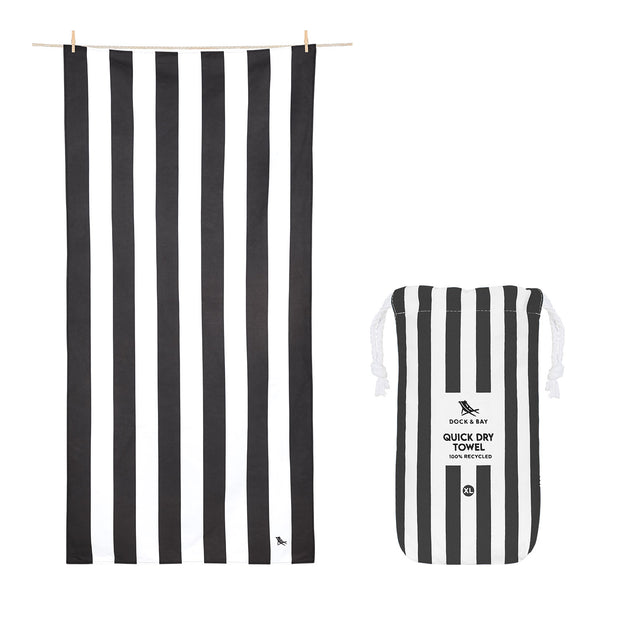 Dock & Bay Quick Dry Towel - Kamari Charcoal