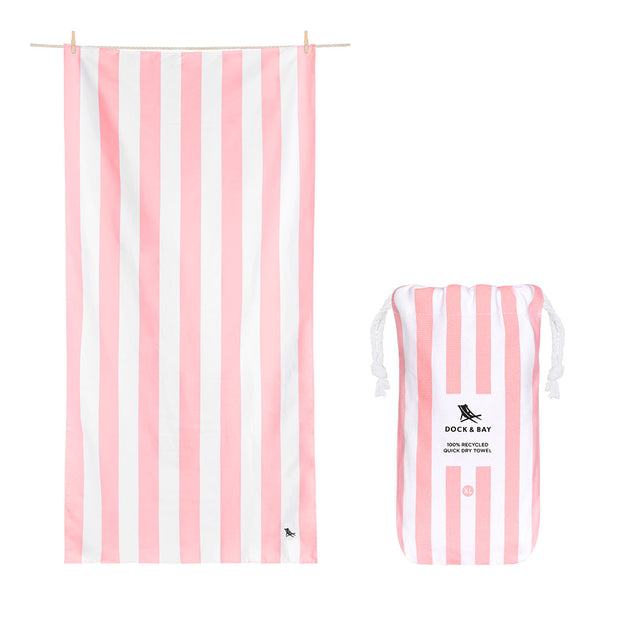Dock & Bay Quick Dry Towel - Malibu Pink - Outlet