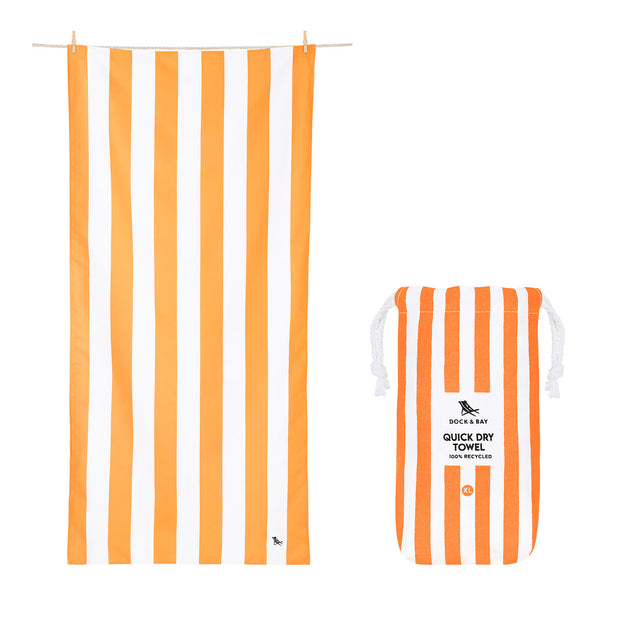 Dock & Bay Quick Dry Towel - Ipanema Orange