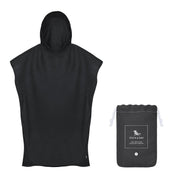 Dock & Bay Adult Poncho - Classic - Fuji Black - Customized Embroidery Personalized for You